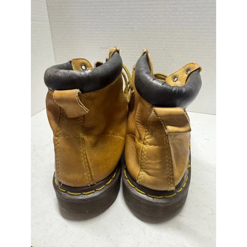 Dr. Martens Vintage England Tan Leather Padded Collar Ankle Boots UK 8 Men 9